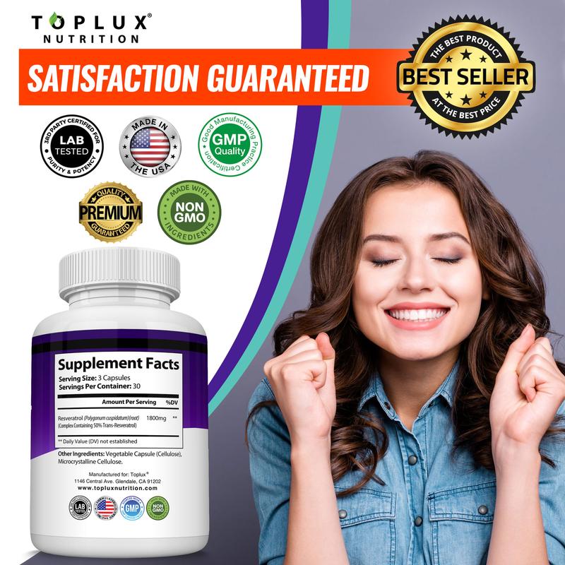 Resveratrol Supplement Capsules